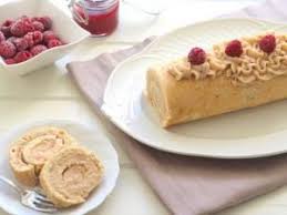 Gateau Roule A La Creme De Marron Et A La Framboise Recettes De Framboises Gateau Roule Recette Gateau Roule