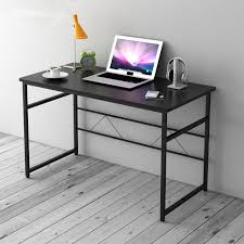 Mainstays simple sleek computer desk, medium brown. Cherry Tree Furniture Sleek Design Computer Desk Home Office Table W100 X D50 X H 72 Cm Black Buy Online In Bahamas At Bahamas Desertcart Com Productid 48223462