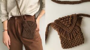 Makrome Telefon Cantasi Yapimi Diy Macrame Bag Tutorial In 2021 Bags Tutorial Diy Crochet Macrame Bag