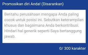 Selain itu, jika telah berpengalaman, sebaiknya kalimat cara mempromosikan diri tidak menguasai fotografi dan editing. Promosi Diri Yang Efektif Hanya Dengan 300 Karakter Jobstreet Indonesia