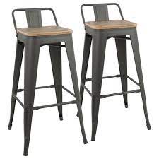 Check spelling or type a new query. Oregon Industrial Low Back Barstool By Lumisource Set Of 2 Walmart Canada