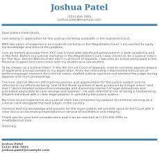 Judicial Clerkship Cover Letter Examples, Samples & Templates | Resume.com