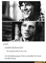My Poor Precious Brave Moose We Love You Sammy And We Will Protect You Supernatural Destiel Supernatural Funny Supernatural Fandom