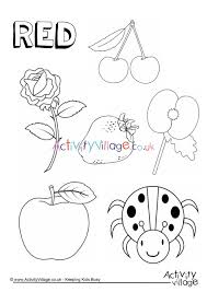 It is not just santa, but rudolph (the lead reindeer that pulls santa's sleigh) is also popular. Red Things Colouring Page