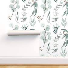 Eucalyptus Edition 3 Australian Native E In 2021 Botanical Wallpaper Removable Wallpaper Nature Inspired Living Room