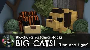 Grey kitchen bloxburg build hacks with the new shapes songs. How To Make A Lion And Tiger In Bloxburg Building Hacks Big Cats Roblox Youtube