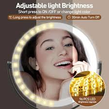 Espejo De Viaje Espejo De Aumento Con Luz, 20x/1x, Espejo De Maquillaje  Portu00e1til Espejo Lupa Con Luz