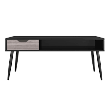 Parxville rustic brown w/ distressed pine bakers rack. Home Garden Furniture Details About Queer Eye Copley Transitional Coffee Table Black Oak Tables