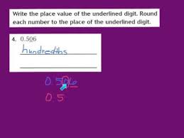 Lesson 3 4 Round Decimals Go Math Math Videos Lesson