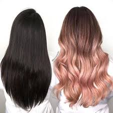 Black And Gold Hair Color 50 Amazing Rose Gold Hair Ideas That You Need To Try Gold Blonde Hair Hair Color Rose Gold Rose Gold Hair Brunette