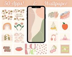 Modern Ios 14 App Icon Phone Background Ios 14 App Icons Ios 14 App Icons Iphone App Icon Digital Download Set Of 50 App Icons App Icon App Iphone Apps