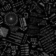 Tissu patchwork mathématiques fond noir - Do the math - AU FIL D'EMMA