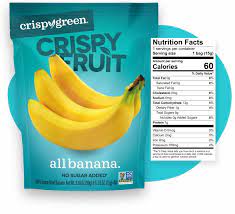 54% fat, 43% carbs, 3% protein. Freeze Dried Banana Slices Crispy Green Our Products Banana Slice Dried Bananas Banana Nutrition