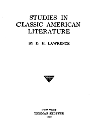 This was probably more fun than it should have been to make. The Project Gutenberg Ebook Of Studies In Classic American Literature By D H Lawrence