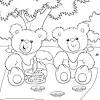 Teddy bear picnic coloring pages. 1