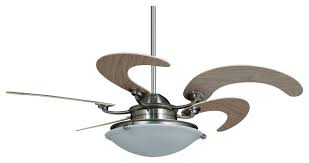 Hunter minimus 44 low profile ceiling fan w/ led light & remote, brushed nickel. Vento Sole Indoor Brushed Nickel Ceiling Fan 5 Blade White Oak 46 Transitional Ceiling Fans By Pan Air Electric Co Ltd Houzz