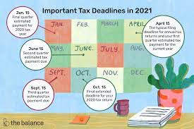 If you aren't quite meeting april 15 deadline in 2021, filing a tax extension is definitely going to be the. Federal Income Tax Deadlines In 2021