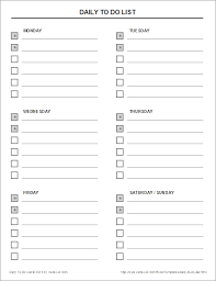 daily to do list to do lists printable templates printable free to do checklist