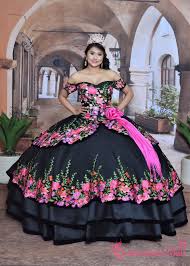 Black And Pink Charro Quince Dress Quinceanera Charra Dress 80429qm Quinceanera Dresses Charro Quinceanera Dresses Mexican Quinceanera Dresses