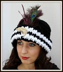 Buy Crochet Hat Pattern Vintage Inspired Great Gatsby Houndstooth  Collection Krissyswonders Flapper Hat Online in India