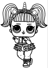 These 23 omg doll coloring pages are the fans of lol surprise dolls. Lol Unicorn Coloring Page Novocom Top
