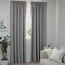 Curtains, curtain rods, blackout curtains, bamboo blinds Blahuva Room Darkening Curtains 1 Pair Light Gray 57x98 Ikea In 2021 Room Darkening Curtains Curtains For Grey Walls Block Out Curtains