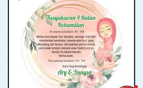 Wb dengan memohon ridho dan rahmat allah swt , kami bermaksud mengundang ibu pada tasyakuran 4 bulan usia kandungan putri kami yang insya allah akan dilaksanakan pada : Shopee Haul Dekorasi Tasyakuran 4 Bulanan Cute766