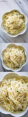 Angel Hair Pasta With Garlic Herbs And Parmesan Recipe Recipes Food Pasta Dishes