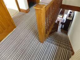Striped Carpet On Stairs Plain On Landing Google Search Carpet Stairs Striped Carpets Patterned Carpet