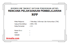 Yang bisa digunakan untuk melengkapi administarsi guru yang dapat di unduh secara gratis dengan menekan tombol download. Download Rpp Ktsp Tik Kelas X Sma