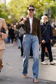 The Non Skinny Jean Trend The Chicest People Will Wear In The 2020s Whowhatwear Com In 2020 Denim Street Style Jeans Street Style Denim Fashion