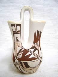 Native American Hopi Handbuilt And Handpainted Wedding Vase Wedding Vases Native Pottery Native American Wedding