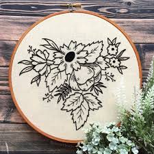 Low to high sort by price: Spring Wildflowers Hand Embroidery Pattern Black Monochrome Floral Pattern Botanical Beginner Embroidery Pdf Pattern Digital Download Embroidery Patterns Hand Embroidery Pattern Spring Wildflowers