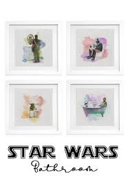 Order today with free shipping. Spa Wars Bathroom Wall Art Print Set Pick 4 Star Wars Etsy Star Wars Bathroom Star Wars Art Print Star Wars Themed Bathroom