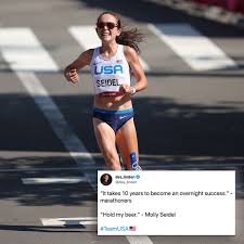 Coffee shop worker mollly seidel spoke to media after making the us olympic marathon team in her debut competitive marathon at trials in atlanta. 9qaoasgslwvhdm