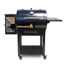 Pit Boss Pit Boss 700s Wood Pellet Grill 700 Sq In Black With Blue Lid Pellet Grill In The Pellet Grills Department At Lowes Com