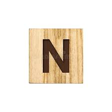 What about something like this: Letter N English Alphabet On A Wooden Cube Stock Photo Image Of Block Spelling 117310726