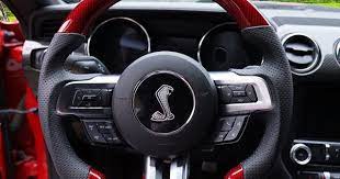Custom Made Carbon Fiber Steering Wheel For 2014 2017 Ford Mustang Color Design Customizable 2017 Ford Mustang Ford Mustang Steering Wheel