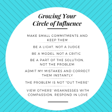 How To Grow Your Circle Of Influence Tips Were Taken From The Book 7 Habits Of Highly Effective People Influence Quotes How To Influence People 7 Habits