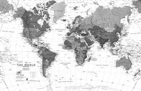 Black And White Mural Wallpaper Black White World Map Wallpaper Mural Murals Wallpaper Map Wallpaper World Map Wallpaper World Map Mural