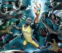 Use images for your pc, laptop or phone. Hd Wallpaper Lakers 24 Illustration Nba Lebron James Champions Kobe Bryant Wallpaper Flare
