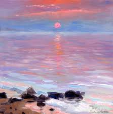 I absolutely love sunset (and sunrise) paintings. Sunset Ocean Seascape Oil Painting Painting By Svetlana Novikova