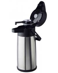 Termos inox cu pompa cuperete dublu mâner de transport buton pompă rotativă pentru operare ușoară închidere / deschidere mecanismul pompei este ușor de îndepărtat și curățat deschis recipientul se potrivește pentru băuturile calde și reci capacitate 2 2 litri. Articole Bar Cani Termos