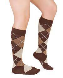 Nabee Socks Brown Argyle Cocoa Compression Socks Great For Men And Women That Need A Little Extra Pep In Womens Compression Socks Compression Socks Socks