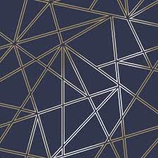 4.5 out of 5 stars. Paladium Geometric Wallpaper Navy Gold Holden 90112 Wallpaper Sales