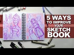 Five Legit Ways To Improve Your Sketchbook Drawingwiffwaffles Youtube Sketch Book Sketchbook Journaling Art Videos For Kids