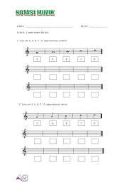 Di dalamnya terdapat tanda tempo (cepat lambanya lagu atau musik), tanda dinamik (keras lembutnya permainan lagu atau musik), tanda istirahat. Panduan Pengajaran Muzik Tahun 4