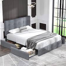 Choose from contactless same day delivery, drive up and more. Queen Platform Bed Frame With 4 Drawers Storage Urban Supply