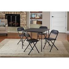 Cosco 5 Piece Card Table Set Black Walmart Com Card Table And Chairs Table And Chair Sets Folding Chair