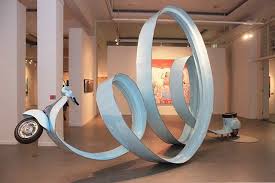 I Know It Looks Odd But You Should See How She Handles The Curves Sculptures Installation Art Sculpture